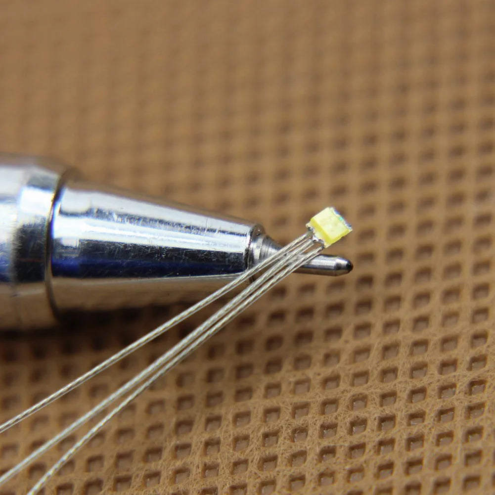 Evemodel 20pcs LED SMD 0605 Bi-couleur Pré-câblées Rouge & Blanc Brillant – Micro-Fils PTFE pour Modélisme et Miniatures