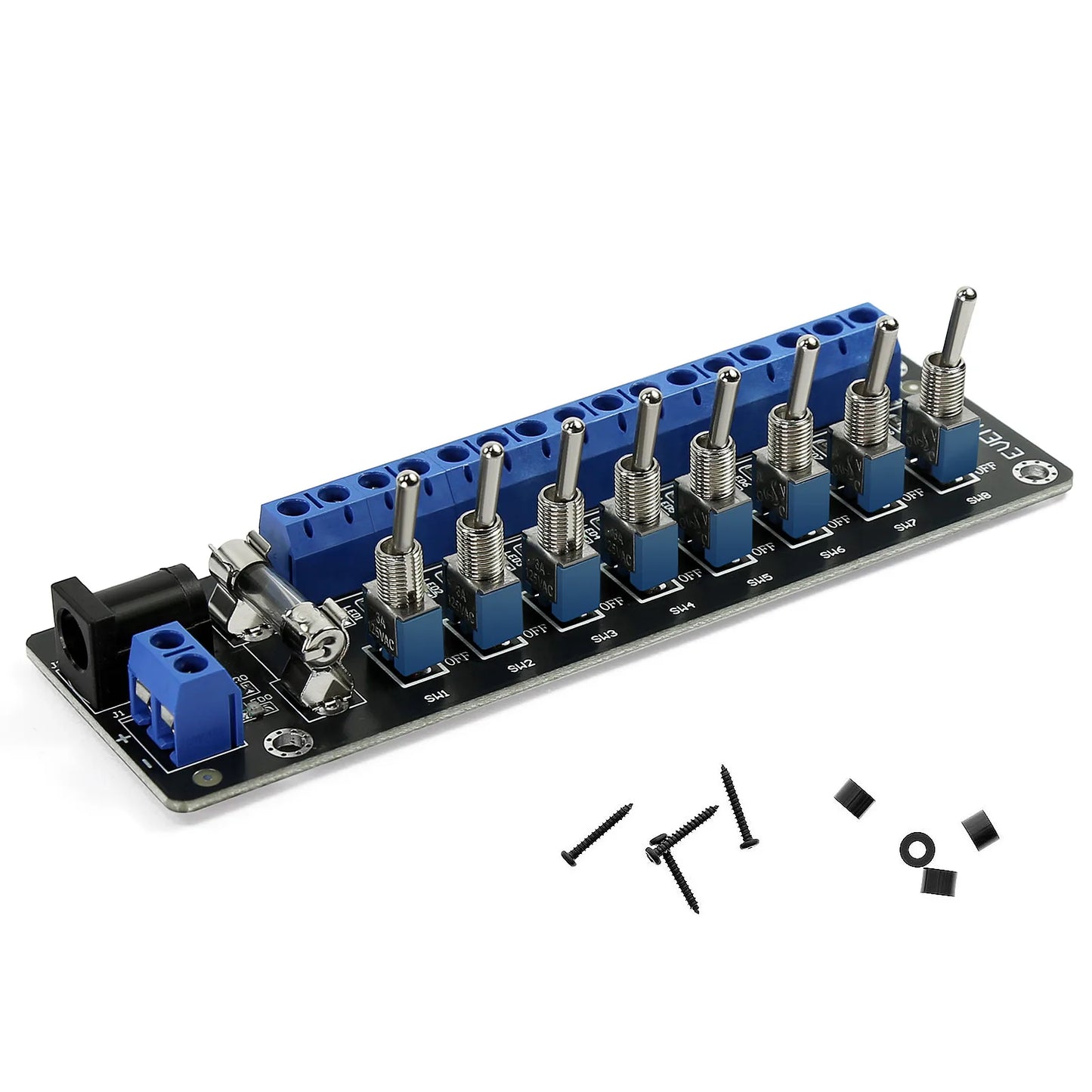 Module d’Alimentation 3V-24V DC 8 Canaux pour Modélisme Ferroviaire