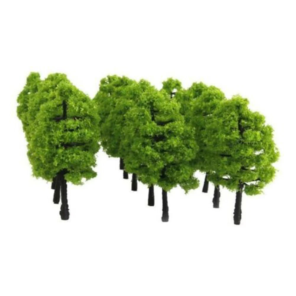 Lot de 20 arbres miniatures (3,5 cm) – Décor réaliste pour maquettes, trains HO/N, dioramas et wargames