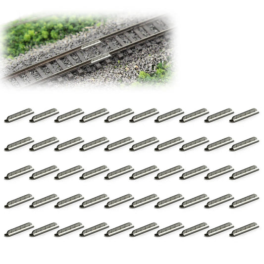 50 Connecteurs de Rails pour Train Miniature – Compatible PIKO, BACHMANN, PECO HO Code 80/83