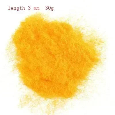 30g Miniature Scene Model Materia Turf Flock Lawn Nylon Grass Powder STATIC GRASS 3MM/ 5MM 8/MM Modeling Hobby Craft Accessory