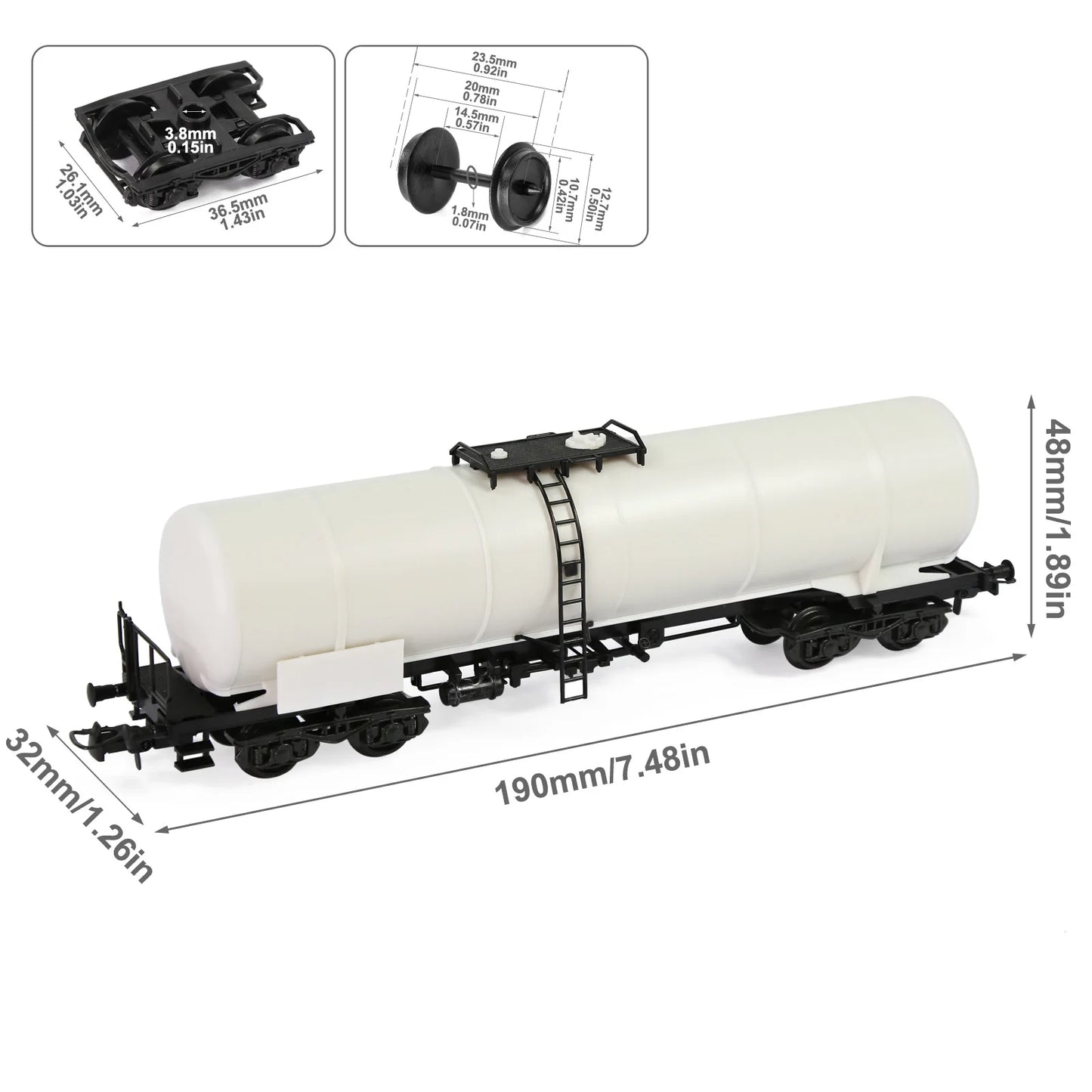 Wagon-citerne HO 1:87 à Monter – Modèle Miniature pour Trains