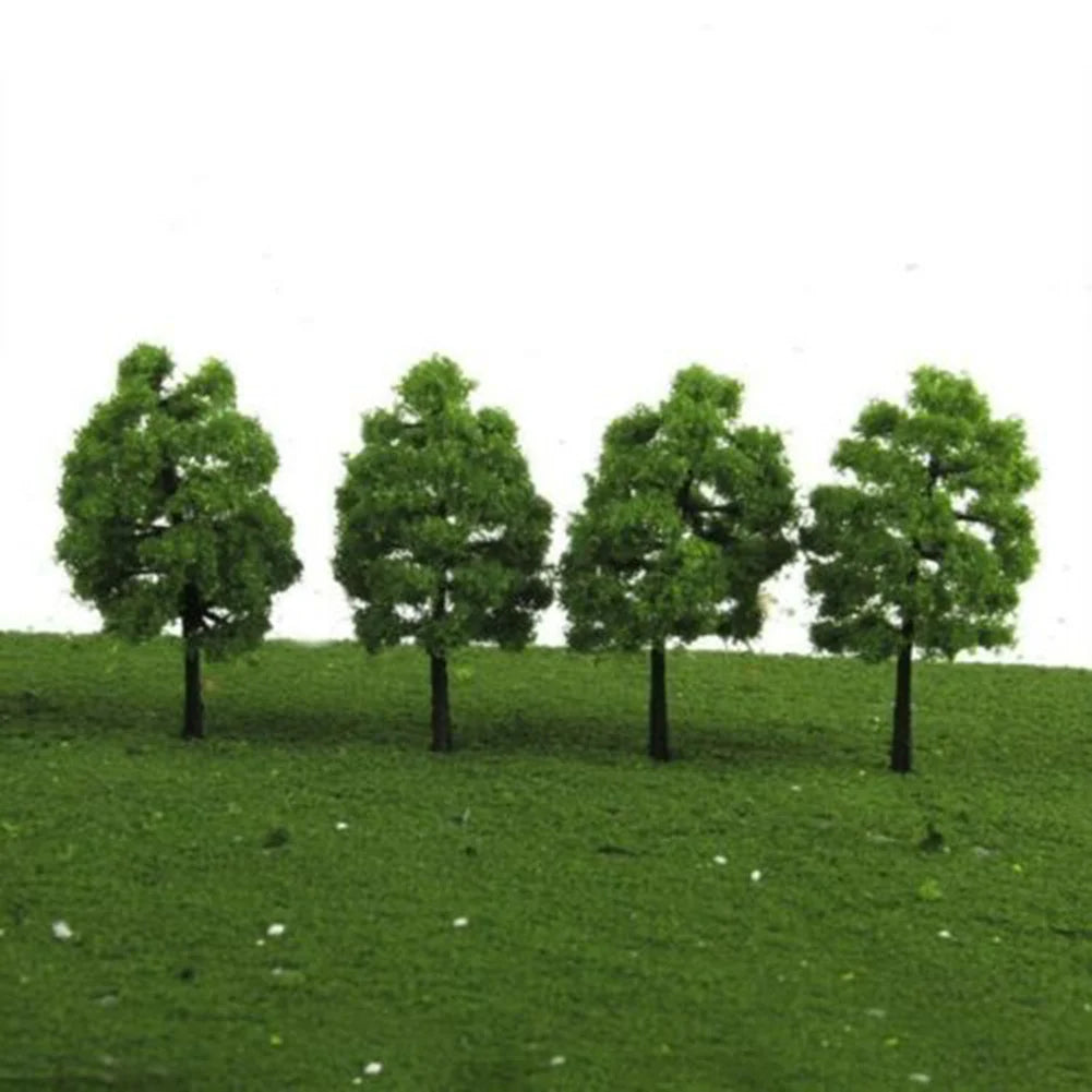 Lot de 20 arbres miniatures (3,5 cm) – Décor réaliste pour maquettes, trains HO/N, dioramas et wargames