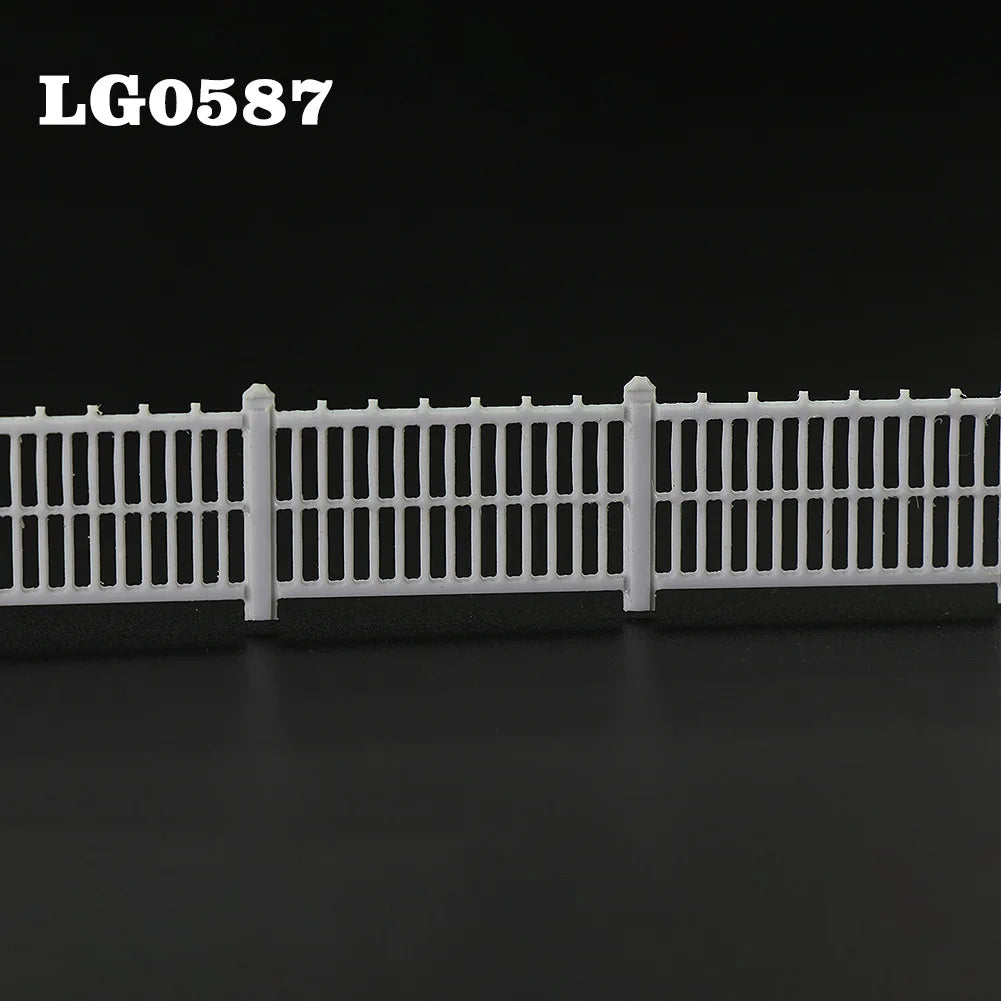 1 mètre de clôture blanche HO 1:87 – Accessoire pour décor ferroviaire et diorama