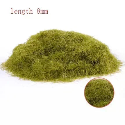 30g Miniature Scene Model Materia Turf Flock Lawn Nylon Grass Powder STATIC GRASS 3MM/ 5MM 8/MM Modeling Hobby Craft Accessory