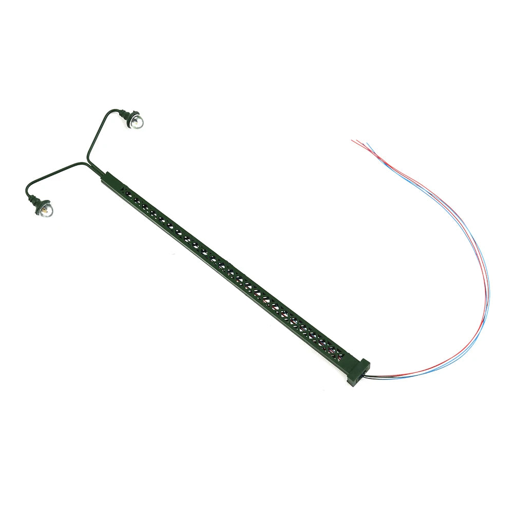 Lot de 5 Lampadaires HO 1:87 à LED – Miniature pour Décor Ferroviaire et Diorama