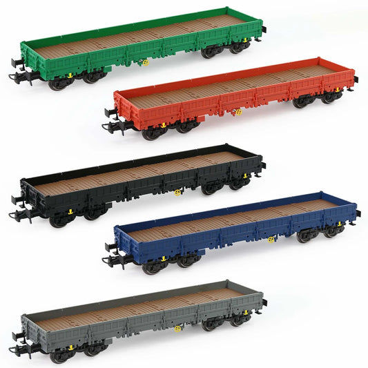 Wagon Plat Bas HO 1:87 – Modèle Miniature de 40’ pour Trains