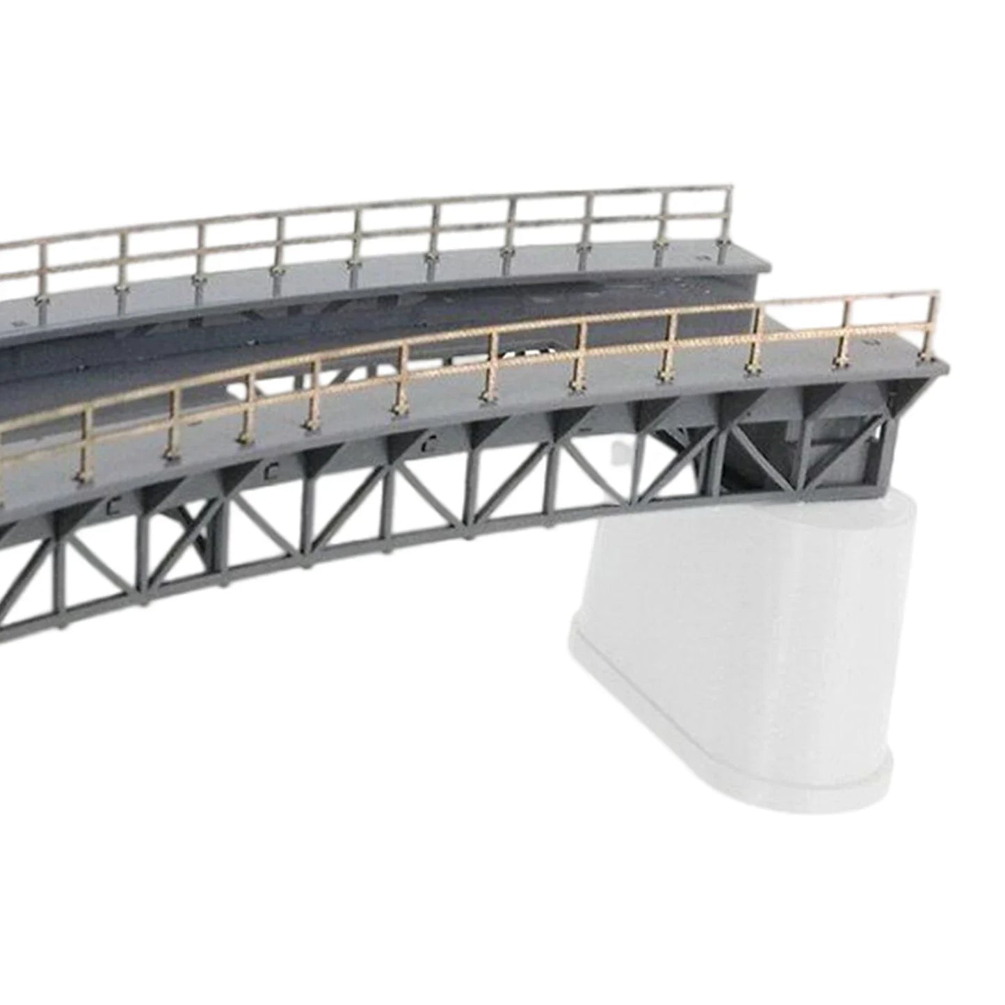 Pont Courbe HO 1:87 – Accessoire de Décoration Ferroviaire pour Maquettes et Dioramas