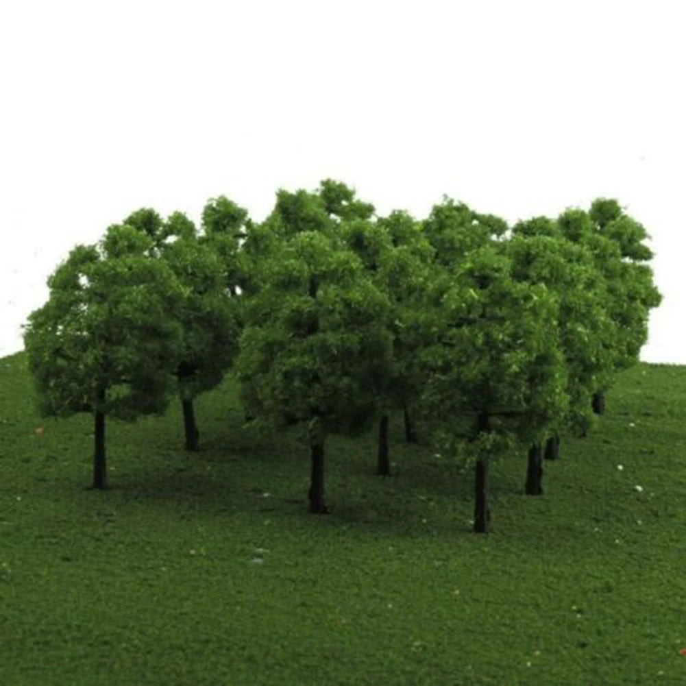 Lot de 20 arbres miniatures (3,5 cm) – Décor réaliste pour maquettes, trains HO/N, dioramas et wargames