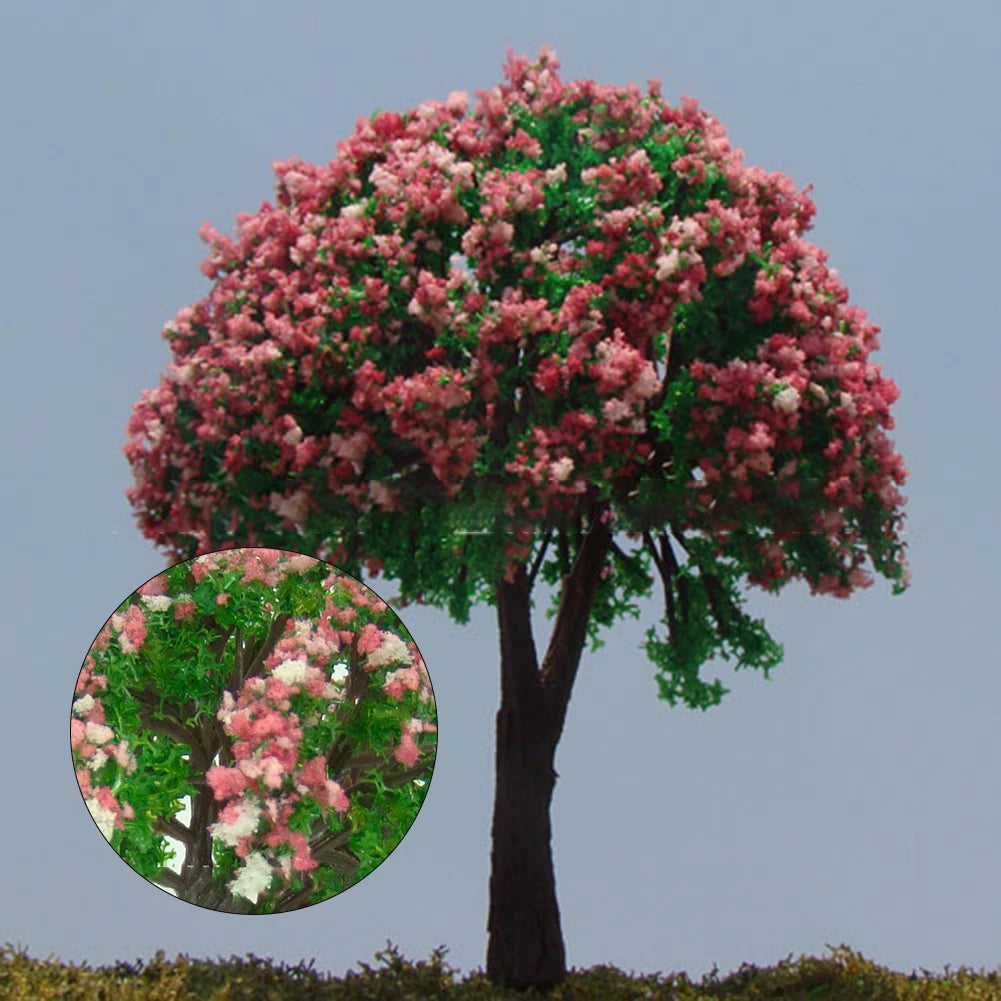 HO 1/87 – Lot de 10 arbres miniatures réalistes (4 cm) – Accessoires décoratifs pour réseau ferroviaire & maquettes