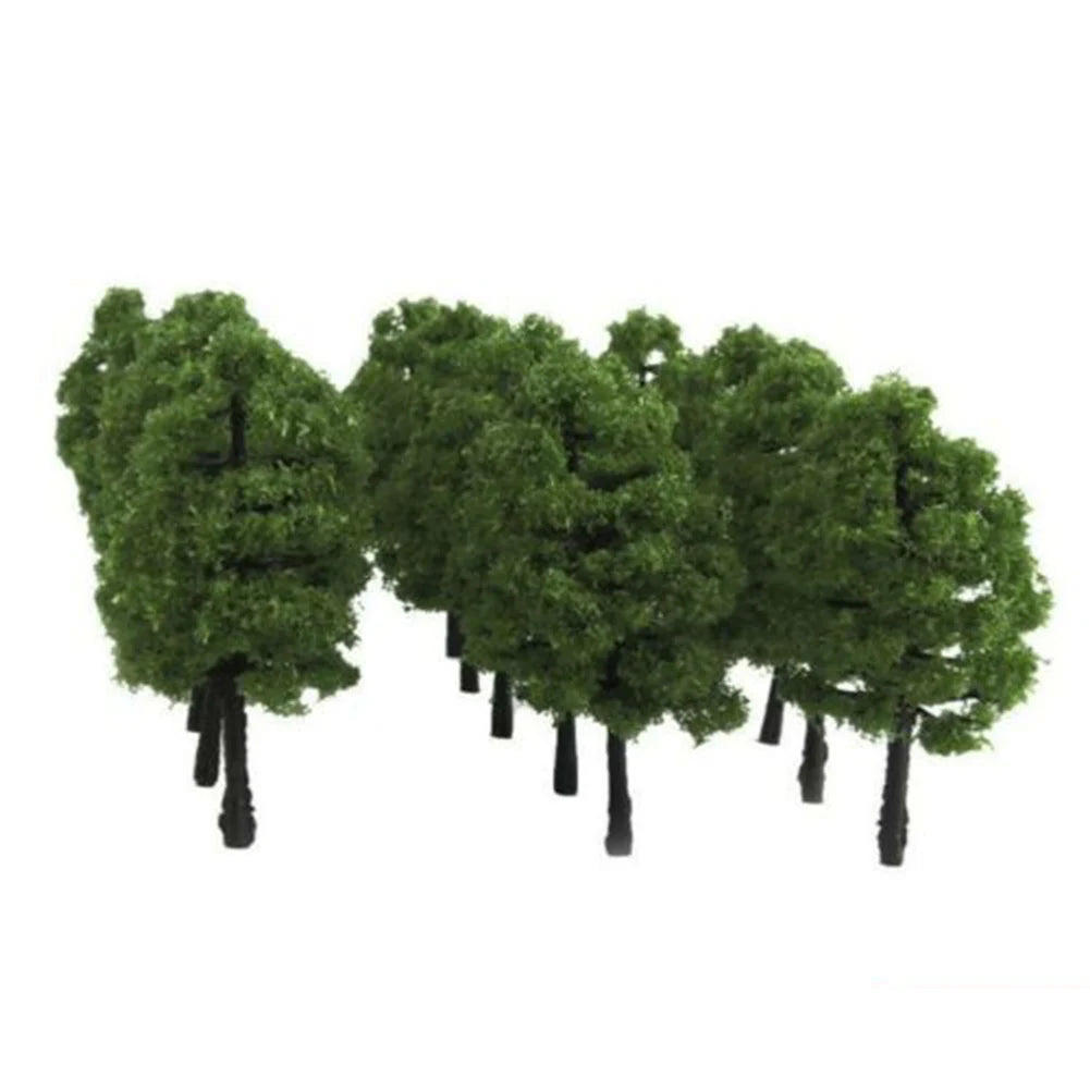 Lot de 20 arbres miniatures (3,5 cm) – Décor réaliste pour maquettes, trains HO/N, dioramas et wargames