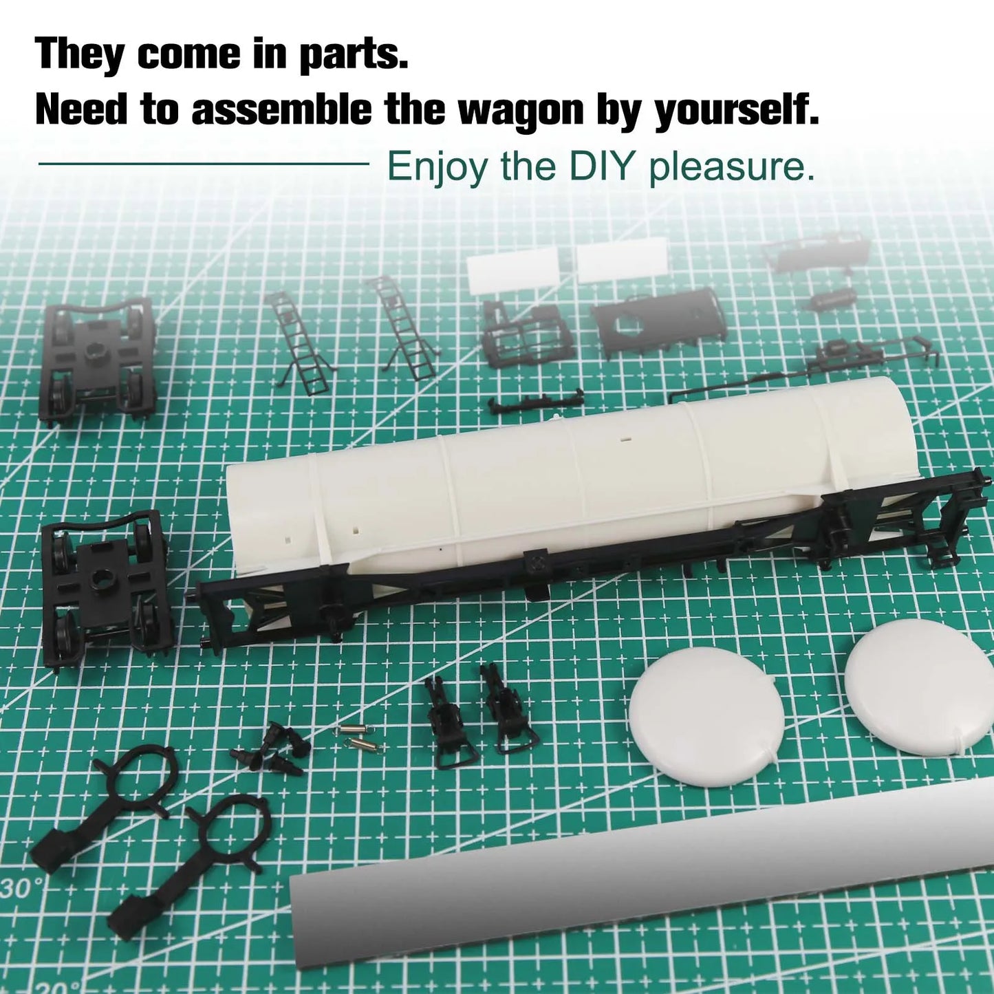 Wagon-citerne HO 1:87 à Monter – Modèle Miniature pour Trains