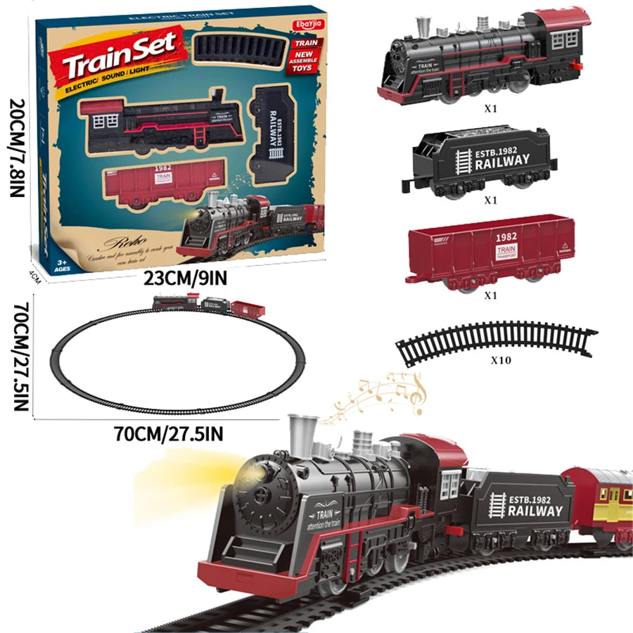 Train électrique miniature HO/1:87 – Modèle rétro haute vitesse pour enfants et collectionneurs