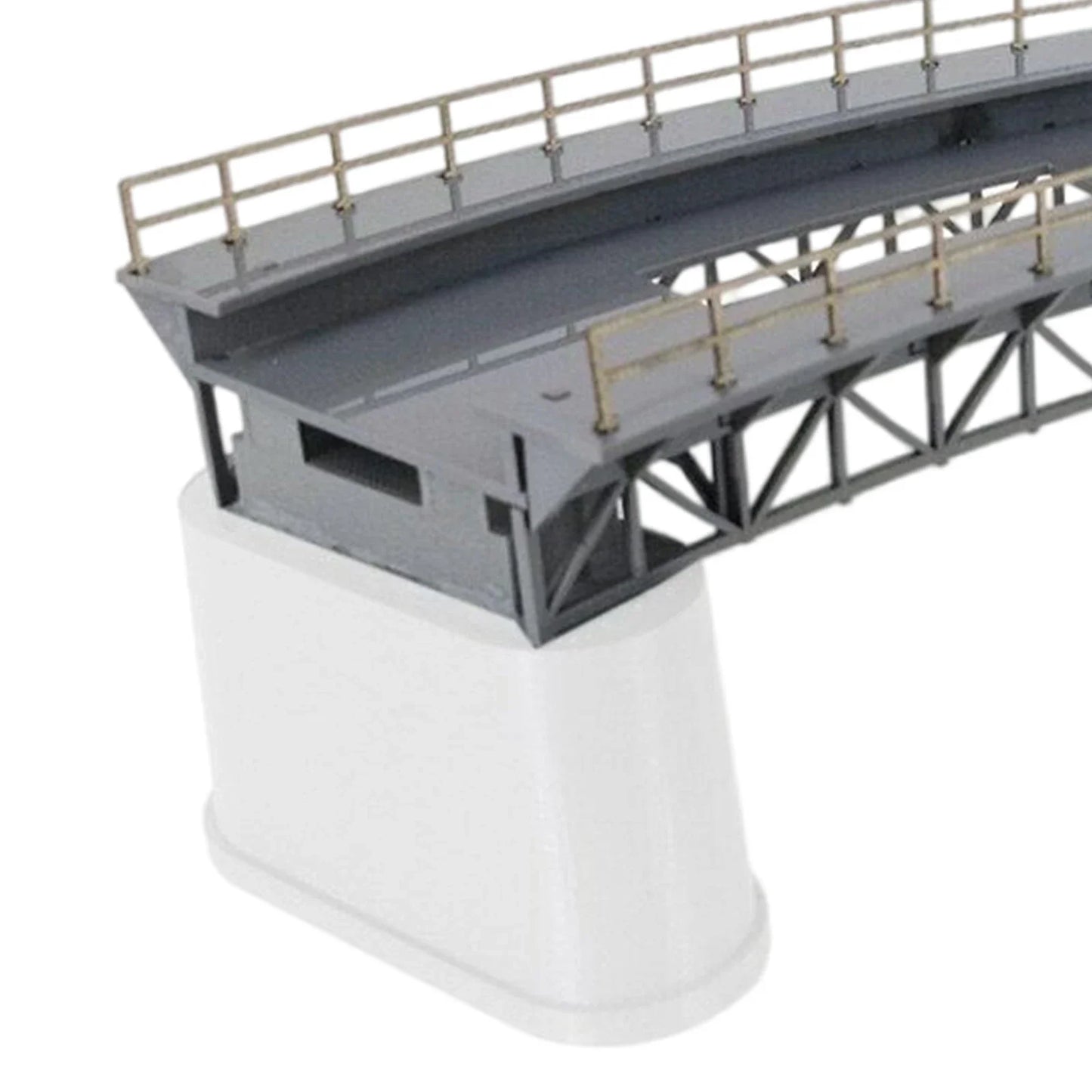 Pont Courbe HO 1:87 – Accessoire de Décoration Ferroviaire pour Maquettes et Dioramas