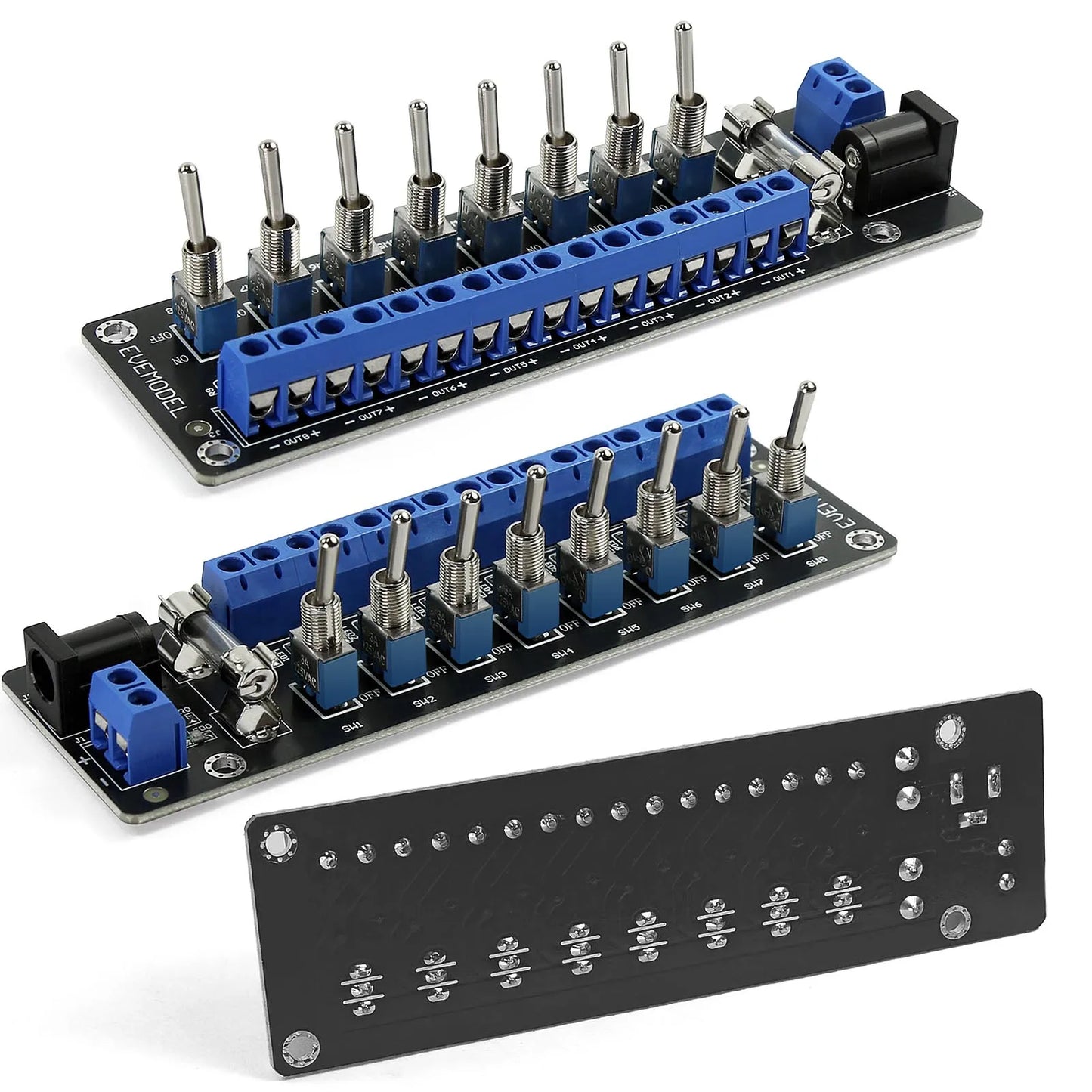 Module d’Alimentation 3V-24V DC 8 Canaux pour Modélisme Ferroviaire
