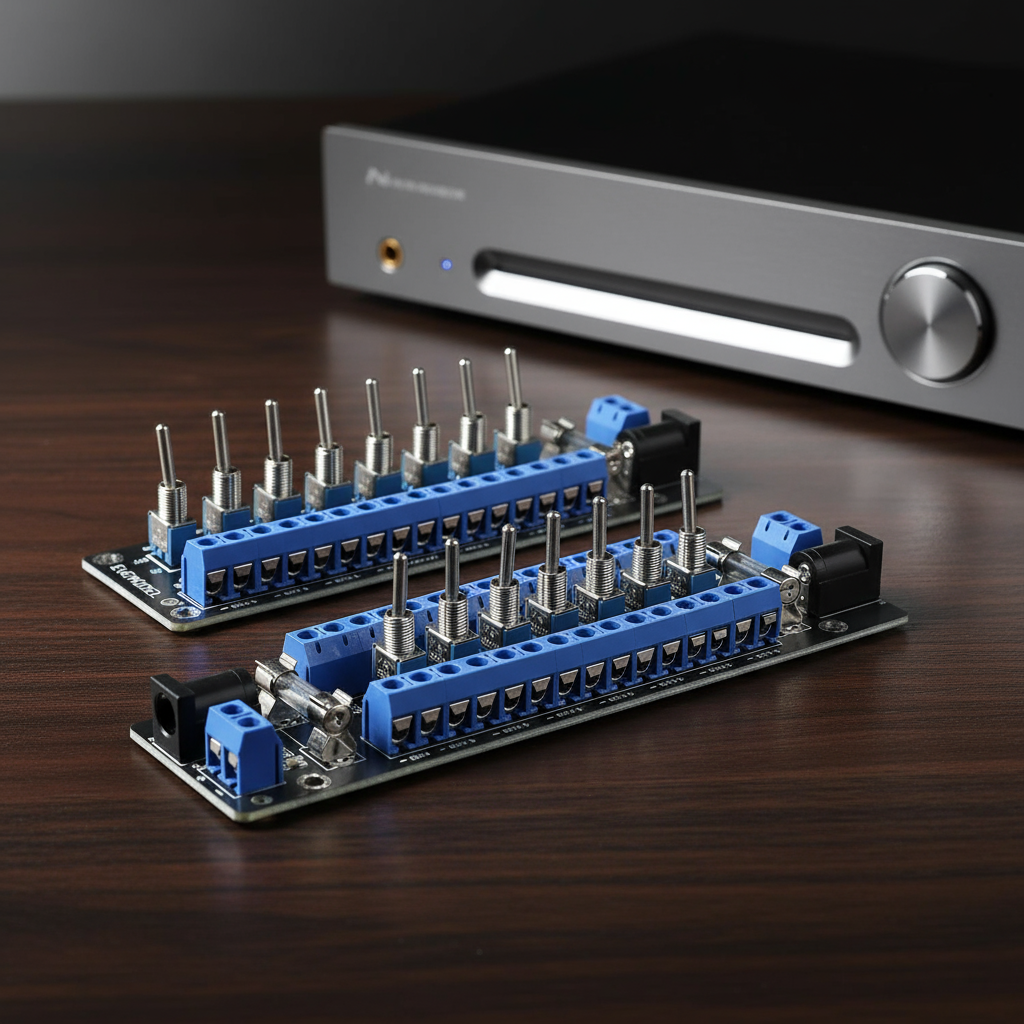 Module d’Alimentation 3V-24V DC 8 Canaux pour Modélisme Ferroviaire