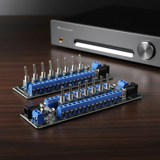 Module d’Alimentation 3V-24V DC 8 Canaux pour Modélisme Ferroviaire