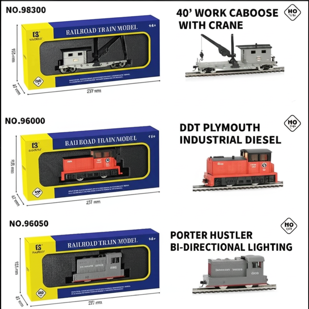 Locomotive électrique miniature HO 1:87 – Modèle de train réaliste pour dioramas et collections